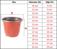 Pots de fleurs de jardin en plastique jetables durables et bon marché, 1 gallon, vente en gros