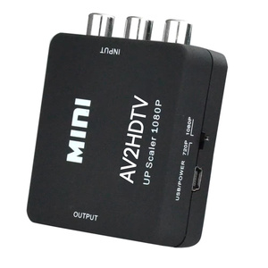 Convertidor RCA <span class=keywords><strong>a</strong></span> HDTV al por Mayor con <span class=keywords><strong>Cable</strong></span> de Audio y Alimentación USB, Escalador de 1080p, Certificado CE FCC RoHS, Directo de Fábrica - Product Image 2