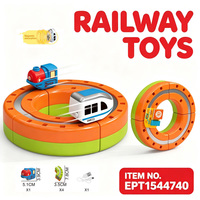 Ensemble de voitures sur rail à lévitation magnétique EPT - Train électrique DIY à grande vitesse, jouet de piste de train pour enfants
