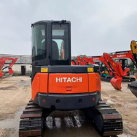 Miniexcavadora HITACHI ZX55U de 5.5 Toneladas Usada en Japón, de Alto Rendimiento, para Reconstrucción de Terrenos Agrícolas y Trabajos en Patios Traseros