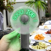 Nuevo Ventilador de Mano Mini LED Personalizable 2026, de Plástico, con Batería Reemplazable, Logotipo Personalizado, Ecológico, Diseño Anime