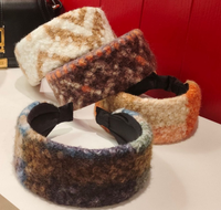 Verdicktes & Verbreitertes Plüsch-Stirnband für Winter-Hochzeiten & Ostern - Modisches Retro-Design Warmes Haaraccessoire