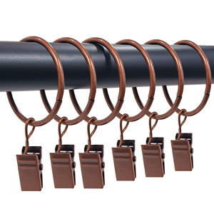 Anillo de Sujeción para Cortinas, de Hierro Negro, 32 mm de Diámetro Interior, Diseño Simple, Fácil Instalación, Accesorios para Cortinas - Product Image 2