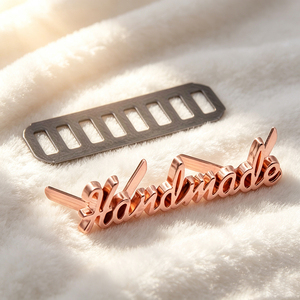 Zinc Alloy Custom Metal Logo Tags Customized Enamel Brand <b>Labels</b> Private Sewing <b>Name</b> Badges for Fashion Apparel Bags - Product Image 2