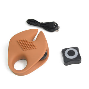 Cincin Penis Getar Vibrator untuk Pasangan Mainan Seks Dewasa untuk Pasangan Cincin Penis Silikon untuk Ereksi Pria - Product Image 4