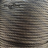 Tali Kawat Baja DIN3066 6x37+FC 1770/1960MPa Kabel Inti Serat Fleksibel untuk Pengangkatan Umum