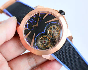 Venta al por Mayor de Relojes de Hombre Modernos y a la Moda con Correas Tejidas Esqueletizadas y Relojes Mecánicos Deportivos - Product Image 2