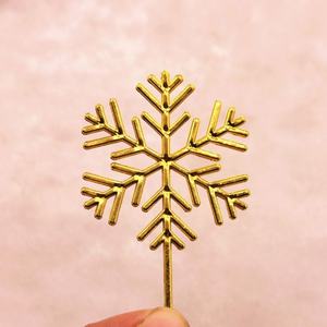 Topper per Cupcake in acrilico con fiocco <span class=keywords><strong>di</strong></span> <span class=keywords><strong>neve</strong></span> Topper per torta in acrilico Topper per decorazione <span class=keywords><strong>di</strong></span> torte in acrilico - Product Image 4