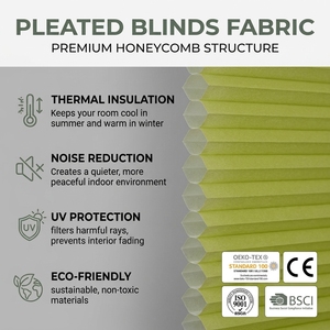 Tissu Nid d'Abeille de Luxe pour Stores Cellulaires, Écran Filtrant la Lumière pour Fenêtres et Portes, Jour et Nuit, Hôtels - Product Image 1