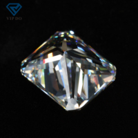 Qualité 5A 3x5-13x18mm, coupe octogonale, couleur blanche, zircone cubique, pierre précieuse synthétique en vrac, coupe princesse, forme octogonale, pierre CZ