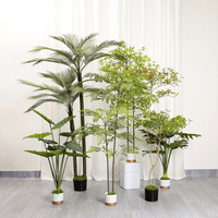 ZC Intérieur/Extérieur Réel Artificiel Banyan Chêne Arbres Ficus Arbre pour Décorations De Mariage Plante Artificielle De Haute Qualité