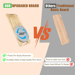 Zware houten patiëntenhulp voor verplaatsen, houten glijplank voor transfer - Product Image 2