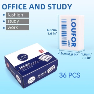 AA + formule eraser ufficio scuola ampio uso matita gomma/rettangolo gomma bianca - Product Image 3
