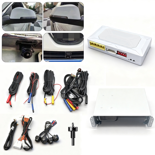OEM Automotive 360° Panoramic Camera System High-definition 4-channel 1080p Bird's-eye View Camera System Dynamic Trajectory