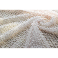 Tissu de broderie à oeillet Tissu en mousseline brodé Tissu de broderie pour mariage