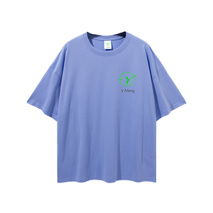 BE1309 T-shirt décontracté 100 % coton de haute qualité, épais, personnalisé, à manches courtes, coupe oversize, couleur unie, vintage, délavé à l'acide, écologique - Product Image 4