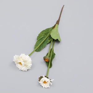 Flores de Margarita de Seda de 3 Cabezas y 38 cm, Flor de Margarita Artificial para Decoración del Hogar, Decoración de Mesa - Product Image 5