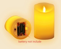 Lampe à bougie LED, bougies LED sans flamme, bougies en cire véritable, fonctionnant sur piles, pour les fêtes, les dîners, la décoration intérieure