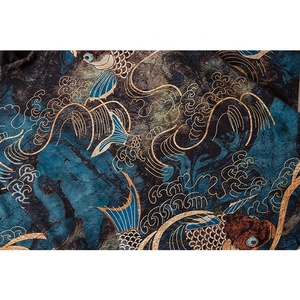 Ropa japonesa de Samurai para hombre y <span class=keywords><strong>mujer</strong></span>, cárdigan Harajuku, camisa <span class=keywords><strong>Haori</strong></span> para <span class=keywords><strong>mujer</strong></span>, Yukata tradicional femenina con estampado de carpa, conjunto de pantalones tipo Kimono - Product Image 4