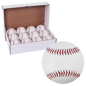 High Quality Custom 9 Inch PU Leather Softball and <strong>Baseball</strong> <strong>Balls</strong> Outdoor Game Suitable Custom Logo Included - Product Image 6