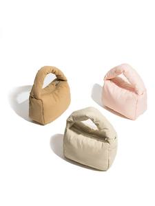 <span class=keywords><strong>Mini</strong></span> sac à main rembourré personnalisé pour femmes sac à bandoulière matelassé en nylon sacs à provisions sacs à main légers à fermeture éclair - Product Image 3