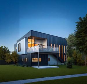 Đa chức năng mô-đun 40ft & 80-sqm thép container nhà prefabs với các tùy chọn năng lượng mặt trời để sử dụng nhà - Product Image 4