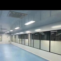 Fenêtre modulaire moderne insonorisée pour laboratoire, en alliage d'aluminium