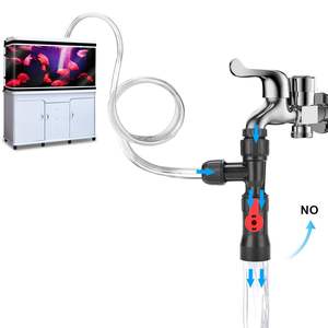 Automatische <span class=keywords><strong>Aquarium</strong></span> Waterwisselaar Kraan Type Sifon <span class=keywords><strong>Aquarium</strong></span> Grind Stofzuiger Met Flow Control Ventiel Reinigingstool - Product Image 1