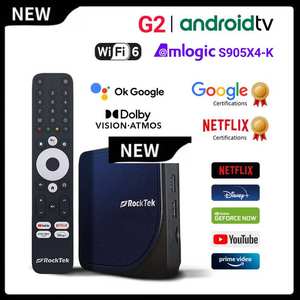 UHD認証テレビボックスRockTek G2 4K AndroidTV 14 OSデュアルWifi6スマートAndroid TVボックス - Product Image 4