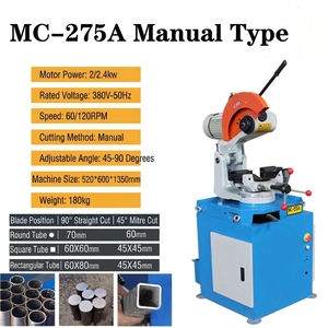 Semi-auto Metal Circular <b>Saw</b> Machine for Galvanized Pipe Cutting Manual Cold <b>Saw</b> with Protective Guard for Safety Metalwor - Product Image 2