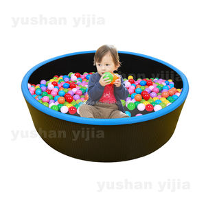 Gran oferta, parque infantil para interiores y exteriores, equipo de juego suave comercial, pozo de bolas redondo gigante con tobogán para juegos de niños - Product Image 5