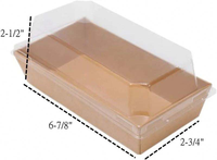 Boîte d'emballage jetable avec couvercle transparent, qualité alimentaire, résistante à l'huile, portable, pour snacks, pain, gâteaux, plats à emporter, boîte à sandwich en papier