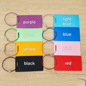Hot Sale Factory Wholesale Metal Aluminum Alloy Luggage Tag Anodized <b>Suitcase</b> <b>Label</b> for Travel Bag ID Security - Product Image 4