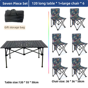 Ensemble de table et chaises pliantes portables <span class=keywords><strong>pour</strong></span> camping et repas en plein air – Vente en gros - Product Image 2