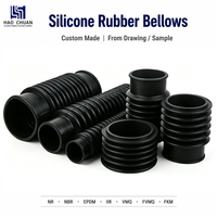 Cache-poussière soufflet en caoutchouc silicone personnalisé, dureté Shore 30-70A, haute température, pour équipement de gravure de semi-conducteurs, composant d'étanchéité sous vide