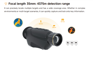 Hti S104 Infrared <b>Thermal</b> Imaging Monocular Night <b>Vision</b> 640*512 Resolution 35mm Focal Length 4375m Detection Range IP66 8X S102 - Product Image 4