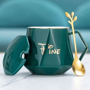 Sample Available Eco-friendly Artistical Ceramic Coffee <b>Mug</b> Spoon Corporate Promotional Business Gift Set - Product Image 6