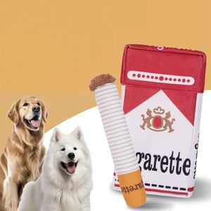 Evcil Köpek Aksesuarları Sigara Kutusu Şekli Konuşan Şeyler Yüksek Kaliteli Plüsyon Köpek Chew Oyunu - Product Image 1