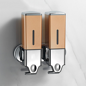 2025 Nueva Botella doble al por mayor dispensador de jabón de Paloma montaje en pared Manual dispensador de jabón líquido automático para <span class=keywords><strong>Baño</strong></span> - Product Image 1