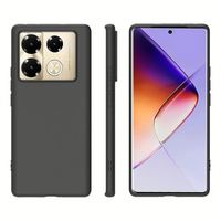 Casing penutup belakang ponsel Infinix GT 20 40 Pro, sarung HP TPU hitam lembut TPU untuk Infinix GT 20 40 Pro Note 40 40X 4G 5G Smart 8 Plus