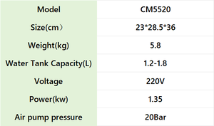 Machine à <span class=keywords><strong>café</strong></span> verte électrique entièrement automatique, portable, compacte, à écran tactile intelligent, avec mousseur à lait et buse vapeur - Product Image 5