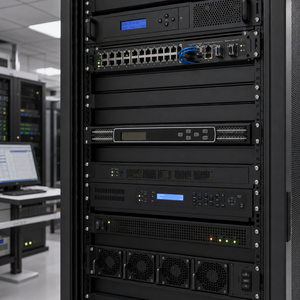 Modem satellite professionnel 1U en rack avec interface <span class=keywords><strong>IP</strong></span> et sortie RF pour système de tête de réseau de télévision numérique - Product Image 2