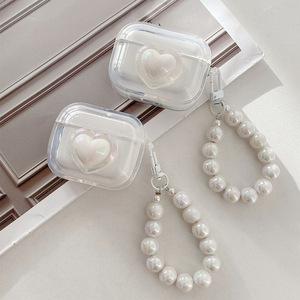 เหมาะสำหรับเคสป้องกัน airpods Pro 2เคสหูฟังกันกระแทกแบบครอบเต็มรูปแบบลายเลเซอร์สไตล์เกาหลีแบบโปร่งใส - Product Image 5