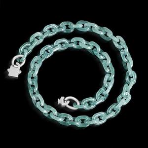 กำไลหยกแท้ธรรมชาติ ทรงคิวบัน โอ-ลิงค์ ฮิปฮอป สไตล์เท่ๆ  ขายส่ง GB09 - Product Image 2