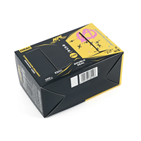 Boîte d'emballage de luxe en carton plié en papier couché C2S personnalisé avec deux fenêtres et ensemble de suppléments