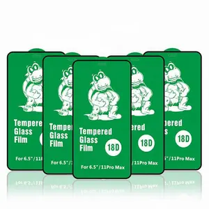 Protector de Pantalla de Cobertura Total King Kong 9H 18D para <span class=keywords><strong>iPhone</strong></span> 12 <span class=keywords><strong>13</strong></span> 14 15 <span class=keywords><strong>Plus</strong></span> 11 16 17 Pro Max, Película de Vidrio Templado al por Mayor - Product Image 1
