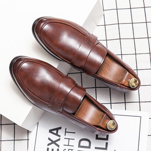 Mocassins Gommino en cuir PU pour homme, élégants, confortables, à bout pointu, style Oxford décontracté, couleur unie, pour l'hiver, pointures 38-48/6.5-14 - Product Image 4