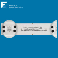 Bandes de rétroéclairage LED pour téléviseur SSC TRIDENT 65UK63 E469119 SSC 65UK63(BOE) SVL650A95 REV1.0 180416 65UM7100 65UM7100PLA 65UN6950