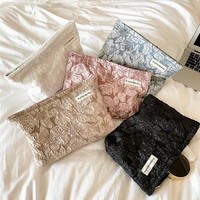 Élégante Trousse de Maquillage Grande Taille Personnalisée pour Femme, Pochette de Rangement Professionnelle à Fermeture Éclair pour Articles de Toilette et Cosmétiques de Voyage