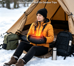USB Heated <b>Hand</b> Muff 3‑Speed Temp Adjust Portable Electric <b>Hand</b> <b>Warmer</b> for Winter Hunting Fishing Camping <b>Golf</b> Photography - Product Image 3